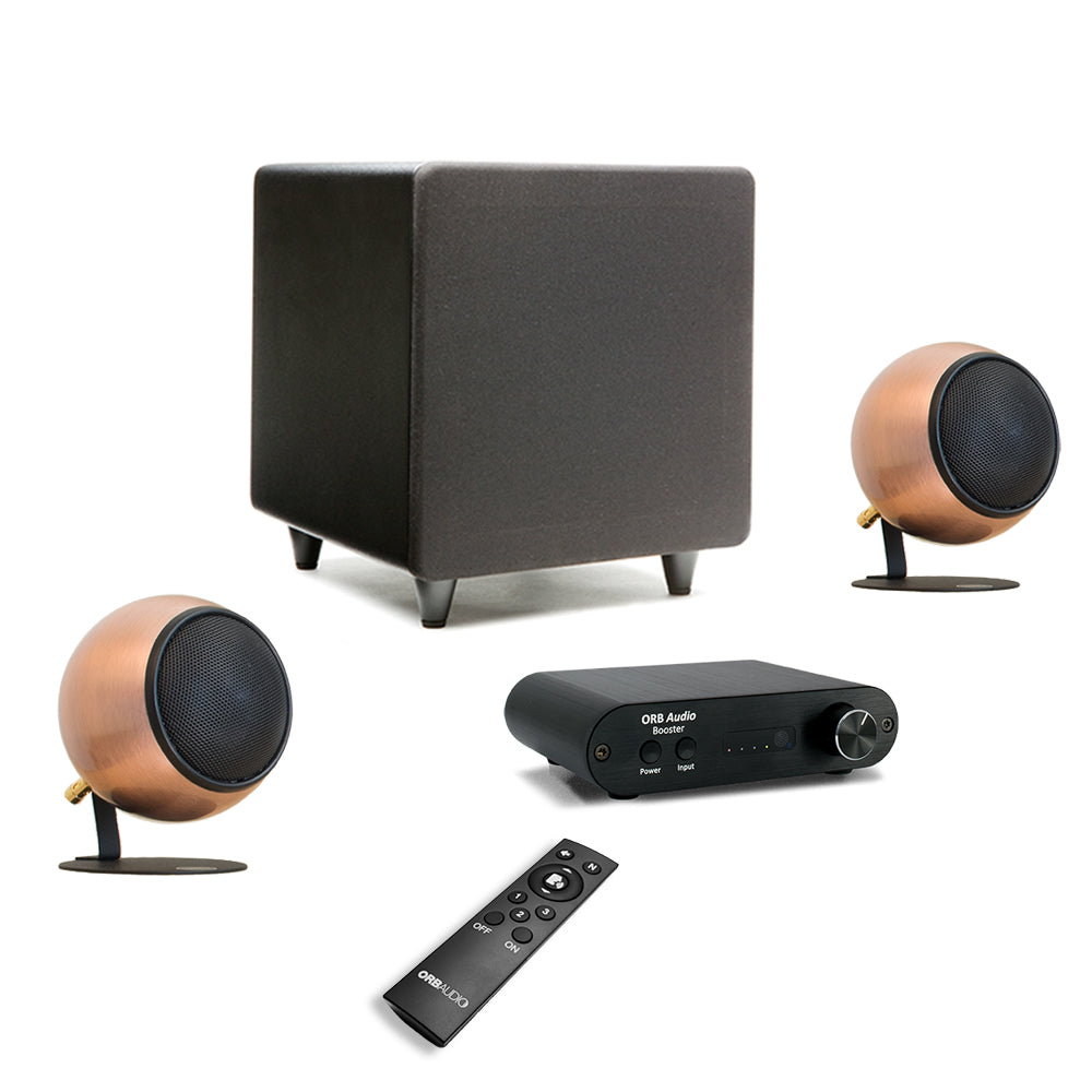 BOOSTER1 Soundbar - Small Size, Big Sound With Dialogue Boost Gloss Black / Wireless Subwoofer Adapter / Definitive Technology Descend DN8 500
