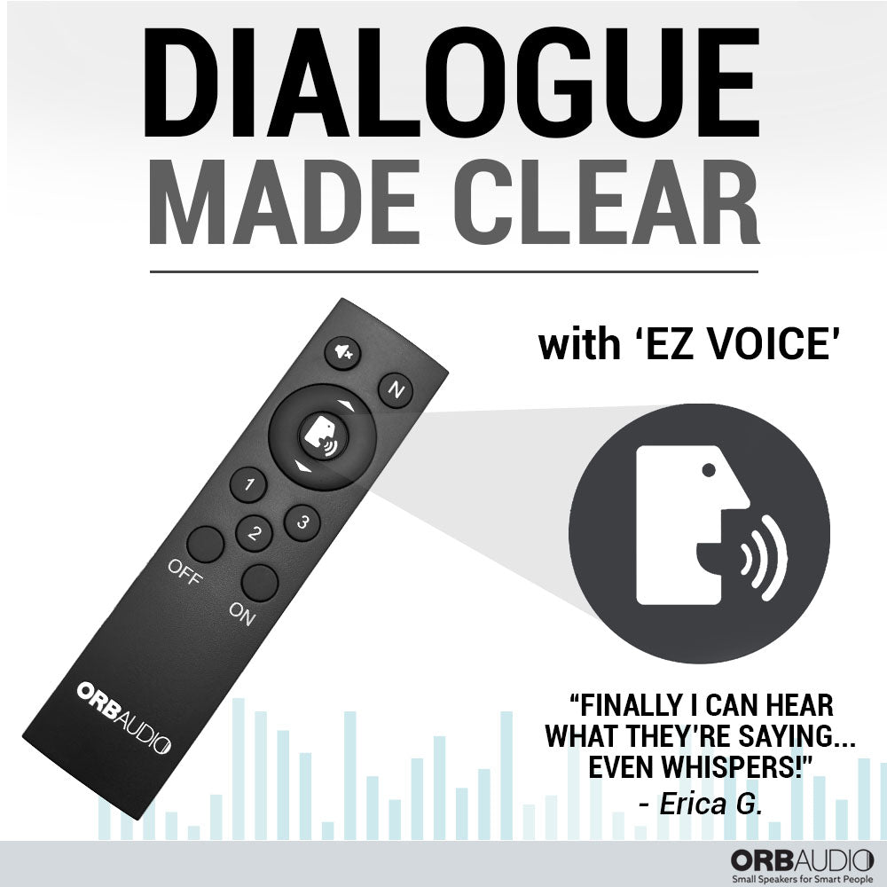BOOSTER1 Soundbar - Small Size, Big Sound With Dialogue Boost | Orb Audio